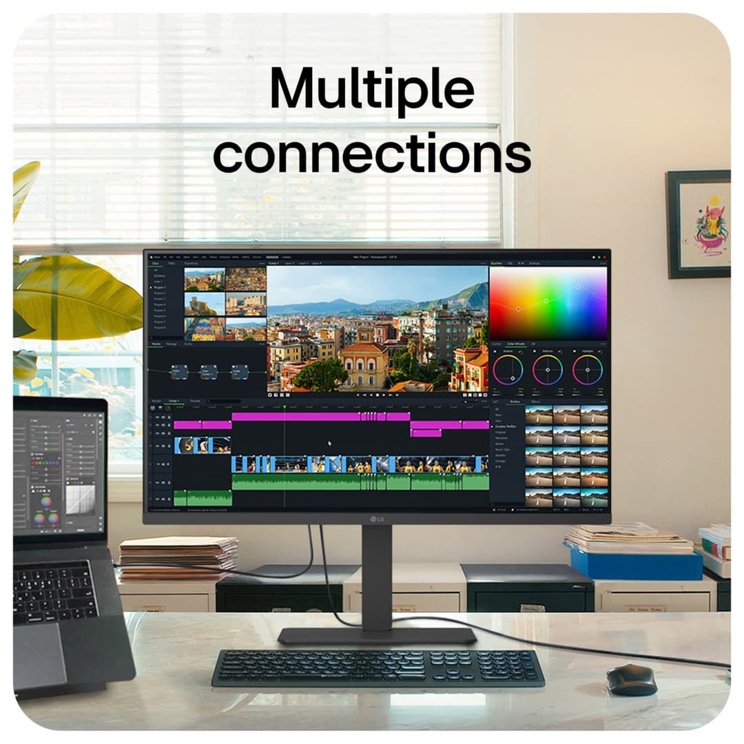 LG 32U720A-B 32" UHD 4K USB-C Height Adjustable Monitor with Speakers - Image 9