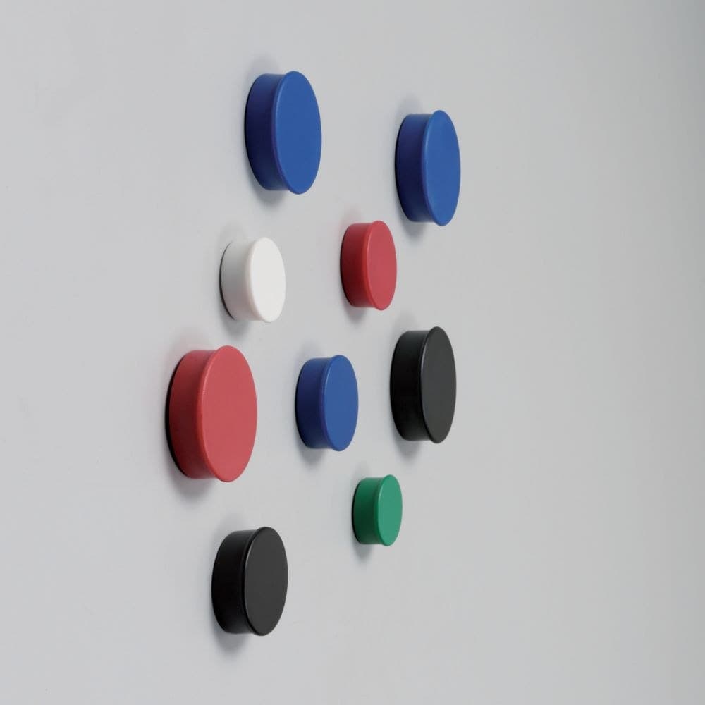 Nobo 1901016 Magnetic 20mm Assorted Whiteboard Magnets Pack of 10 - Image 1