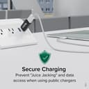 Plugable Technologies USB Data Blocker (5-Pack) Prevent Hacking Device, Protect Against Juice Jacking at Public USB Ports, Safe Charging Cybersecurity Gifts, Fast 1A Charge-Only Adapter for Android, Apple iOS thumbnail 2