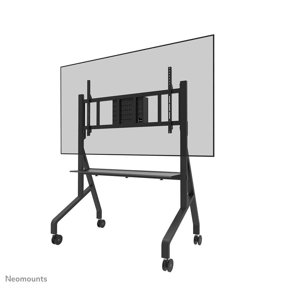 Neomounts MOVE Go XL FL50-575BL1 Mobile Display Stand Trolley with Shelf - Black