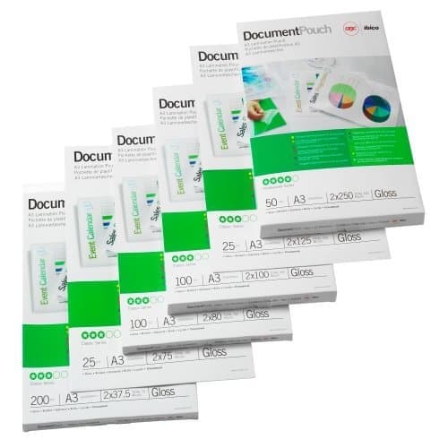 GBC Lamination Pouch A3 Adhesive 125 Micron - Image 3