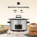 Crockpot Sizzle & Stew 6.5L Induction Slow Cooker - Silver thumbnail 3