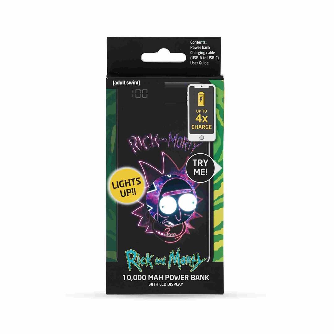 Lazerbuilt Rick and Morty Light-Up Power Bank 10,000mAh - Image 3