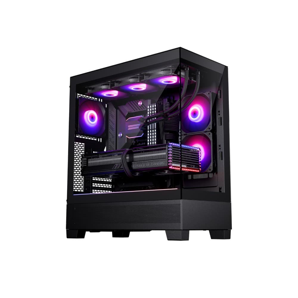 Phanteks XT View ATX Tempered Glass PC Case - Black - Image 1