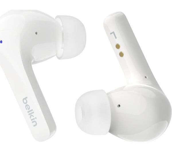 Belkin SoundForm Motion True Wireless Earbuds with Wireless Charging Case (AUC010) - White - Image 1