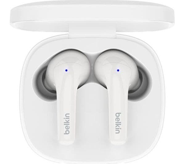 Belkin SoundForm Motion True Wireless Earbuds with Wireless Charging Case (AUC010) - White - Image 4