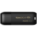 TEAMGROUP C175 256GB USB 3.2 Gen 1 Flash Drive Rounded Streamlined Unibody Design Black Pearl Seamless Construction Matte and Glossy Finish  Speed Up to 100MB/s (TC1753256GB01) thumbnail 1