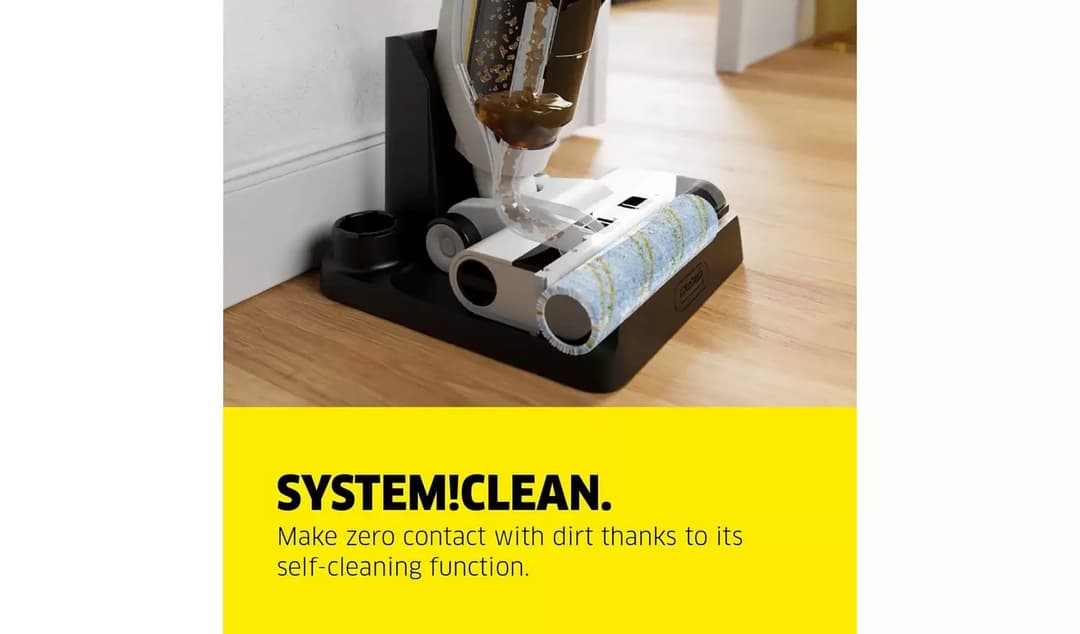 Kärcher FCV 4 Cordless Wet and Dry Vacuum Mop 3-in-1 Floor Cleaner - Black & White - Image 6