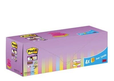 3M Post-it note paper Square Blue, Green, Orange, Pink, Yellow 100 sheets Self-adhesive - Image 2