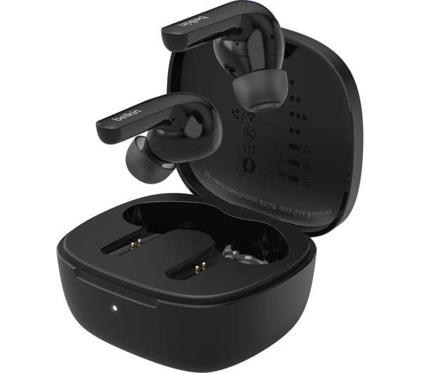 Belkin SoundForm Motion True Wireless Earbuds with Wireless Charging Case (AUC010) - Black - Image 3