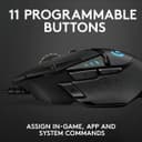 Logitech G502 Hero Wired Gaming Mouse - Black thumbnail 5