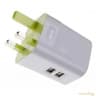 Kit Dual 3.1 A Ergonomic Eco Mains Charger Auto Detect for Most USB Devices - WH