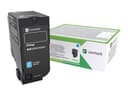 Lexmark 74C2HCE Original High Yield Cyan Toner Cartridge - 12,000 Pages - for CS725de, CS725dte - LCCP, Lexmark Corporate thumbnail 3