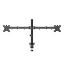 Hama Monitor Mount, 2 Monitors, Height-adjustable, Swivel/Tilt, 13" - 35", Black thumbnail 2