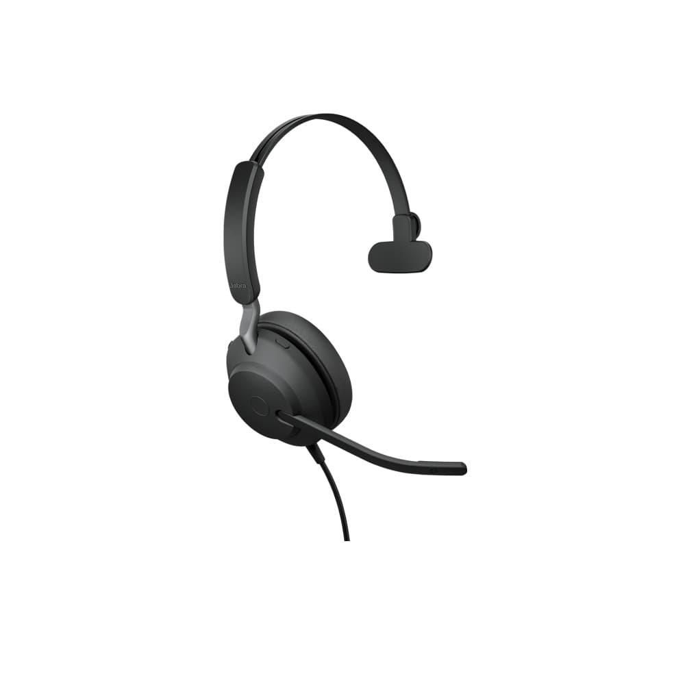 Jabra Evolve2 40 UC Mono Wired Headset - USB-C - Black - Image 1