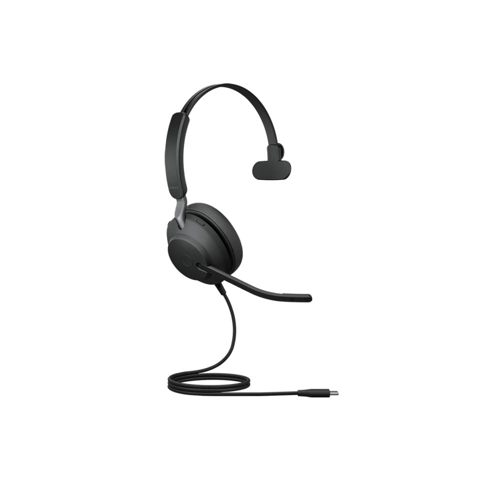 Jabra Evolve2 40 UC Mono Wired Headset - USB-C - Black - Image 2
