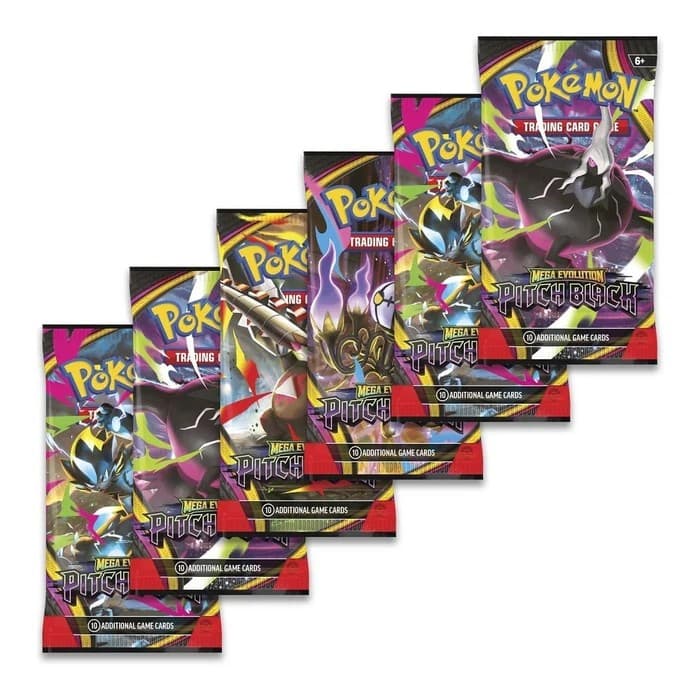 Pokémon TCG Mega Evolution Pitch Black Booster Bundle 6 Booster Packs - Image 2