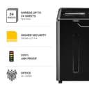 Fellowes Paper Shredder 325Ci 24 Sheet Cross Cut Shredder with 83 Litre Bin High Security P4 thumbnail 2