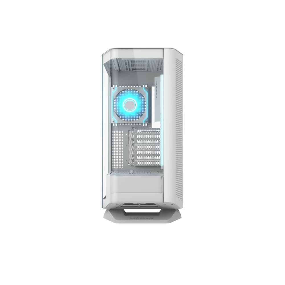 Cougar FV270 White ATX Micro ATX Tempared Glass White PC Case - Image 7