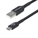 StarTech.com 3m (9.8ft) USB-A to USB-C Charging Cable, Charge & Sync, 3A, USB 2.0, TPE Jacket - Black USB Charging Cord thumbnail 1
