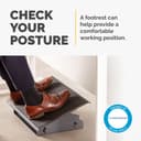 Fellowes Foot Rest Under Desk - Professional Series Under Desk Foot Rest Ergonomic Foot Rest with 3 Height Adjustable Positions & Non-Slip Platform Surface - Foot Rest Stool for Office & Home - Black thumbnail 2