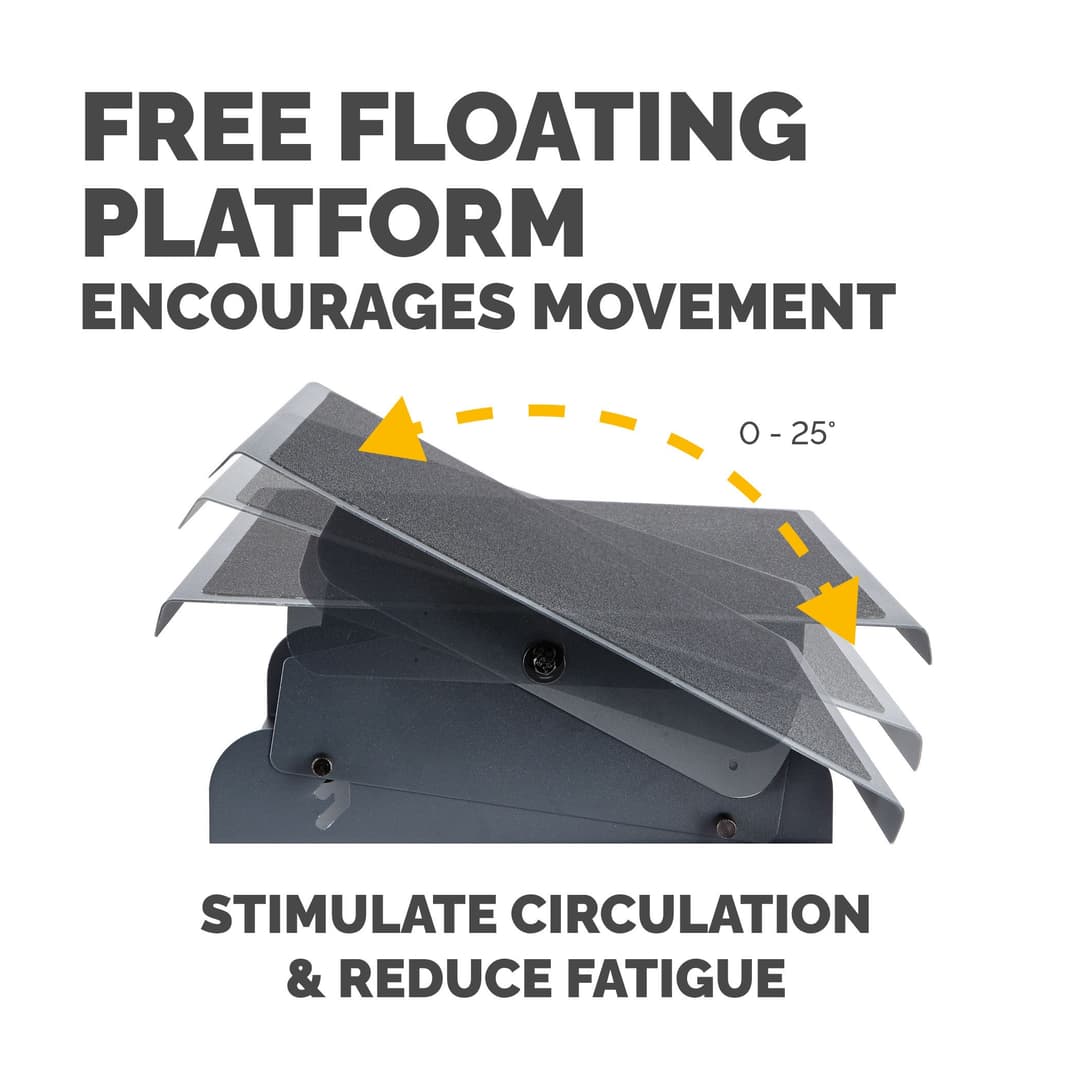 Fellowes Foot Rest Under Desk - Professional Series Under Desk Foot Rest Ergonomic Foot Rest with 3 Height Adjustable Positions & Non-Slip Platform Surface - Foot Rest Stool for Office & Home - Black - Image 4