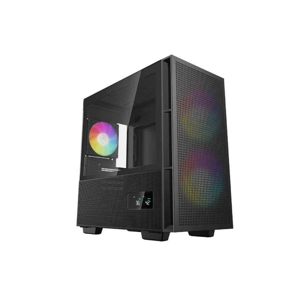 DeepCool CH360 DIGITAL Micro ATX Tempered Glass Gaming PC Case