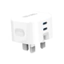 Ven-Dens 45W GaN Dual Port Charger Plug, Smart, Fast & Universal Charging, SP-TC70AG - White thumbnail 1