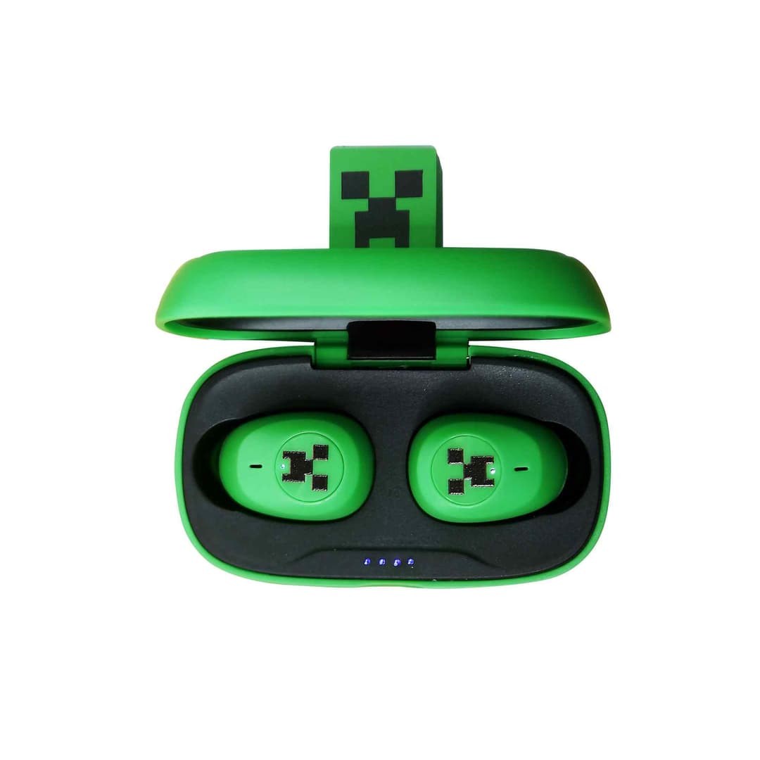 Minecraft Creeper 3D Collectable TWS Earphones - Green - Image 4