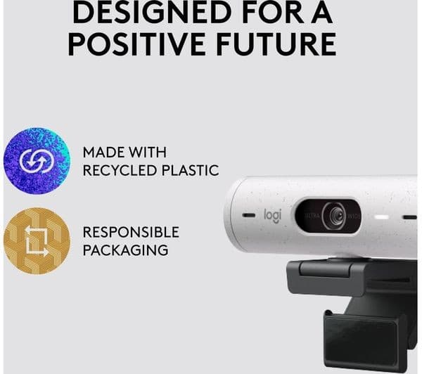 Logitech Brio 500 Webcam Off-White | A1 Tech Deals