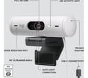 Logitech Brio 500 Webcam Off-White thumbnail 7