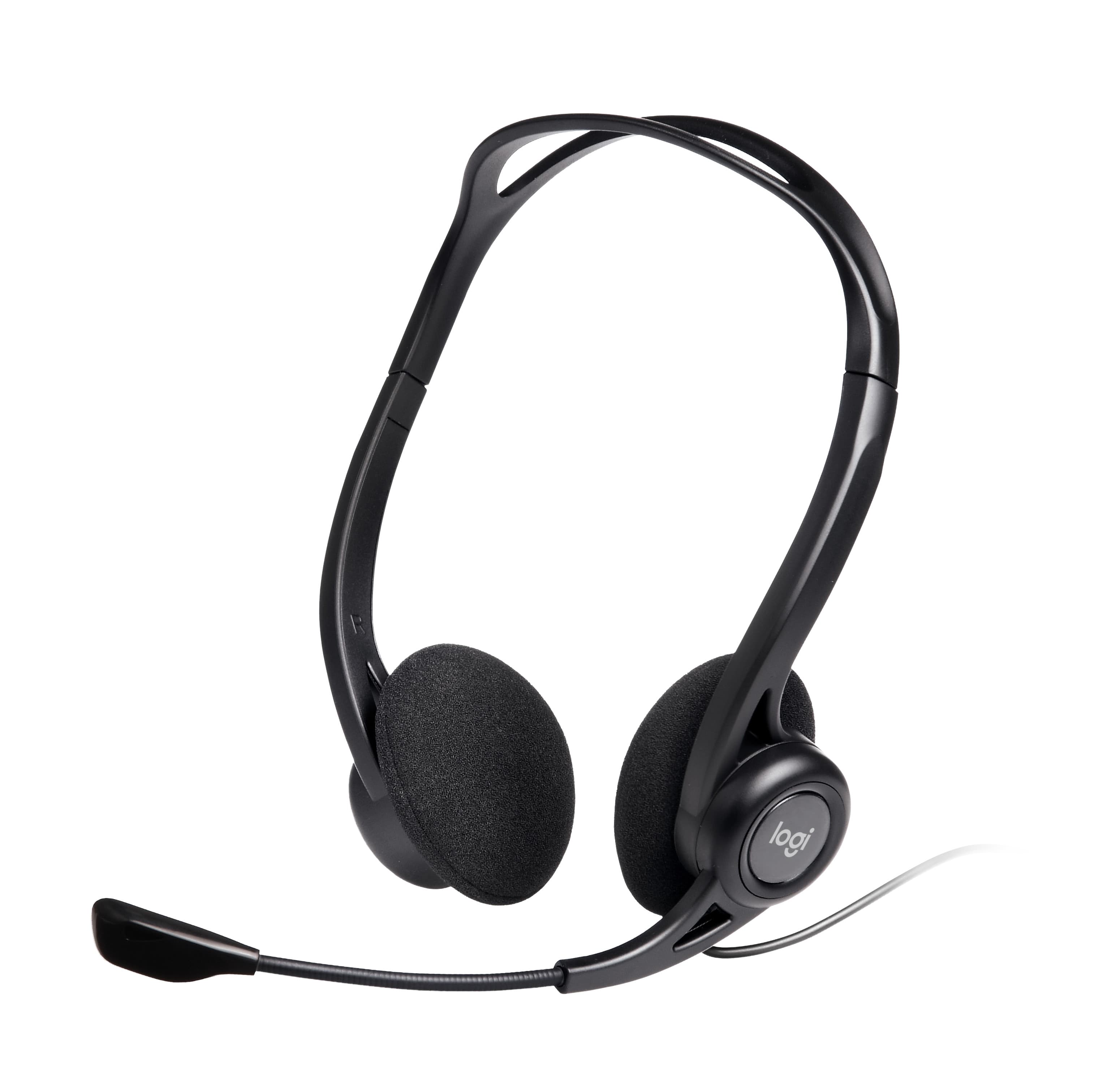 Logitech 960 USB Stereo Headset with Noise Cancelling Microphone - Black