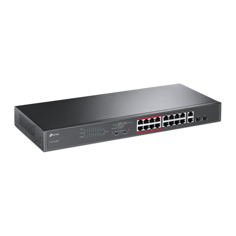 TP-Link 16-Port 10/100Mbps + 2-Port Gigabit Unmanaged PoE Switch - Image 3