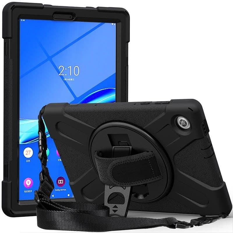 eSTUFF AUSTIN Defender Case for Lenovo Tab M10 HD (2nd Gen) TB-X306X - Black (ES681900-BULK) - Image 1