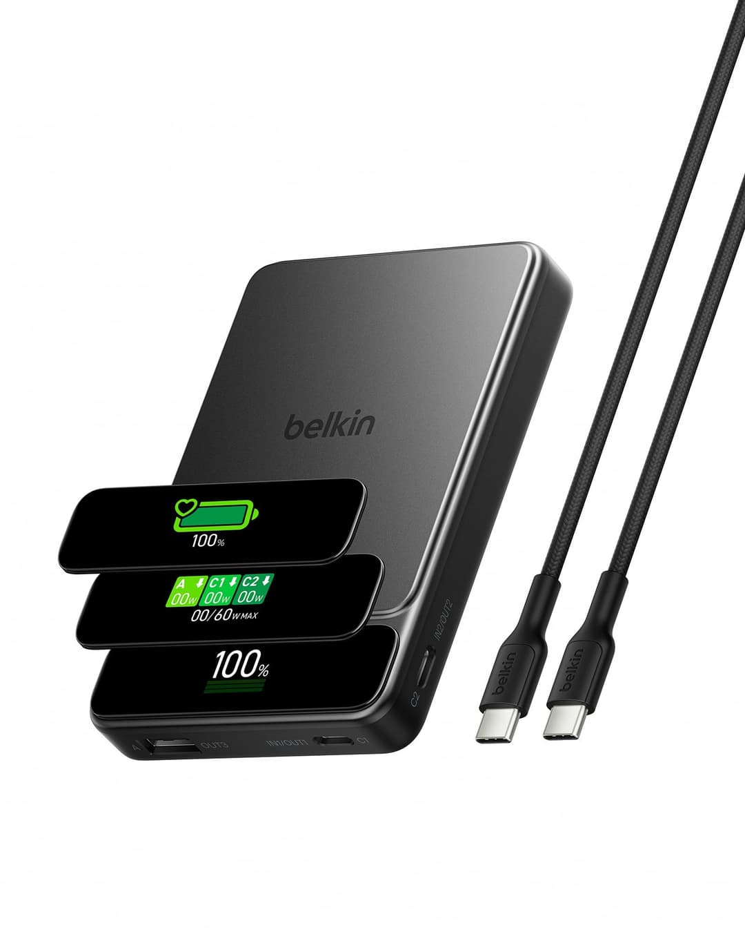 Belkin UltraCharge Pro Semi-Solid-State 10000mAh 60W Power Bank - Image 1
