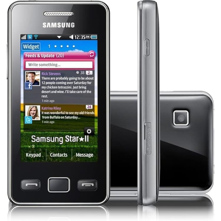 Samsung Tocco GT-S5269 Mobile Phone, 3.0" Touchscreen, SIM Free - Black - Image 3