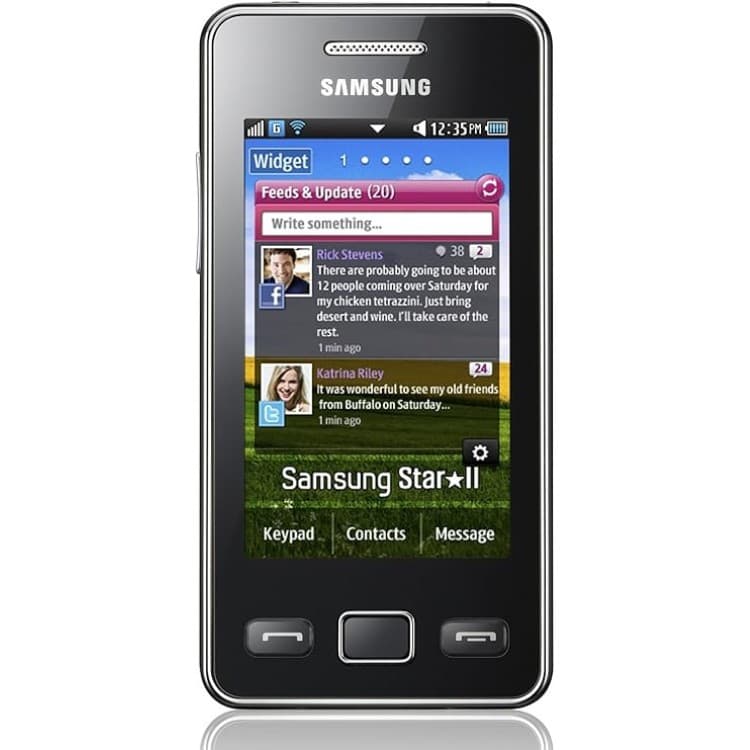 Samsung Tocco GT-S5269 Mobile Phone, 3.0" Touchscreen, SIM Free - Black - Image 2