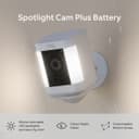 Ring Spotlight Cam Plus Battery 1080p Full HD Security Camera - White thumbnail 2