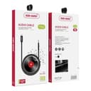 Lightning to 3.5mm AUX Cable 1M Nylon Braided Audio Adapter VD-303 - Black thumbnail 2