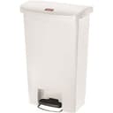 Rubbermaid® Slim Jim Rectangular Plastic Wastebasket  Step-On  24 Gallons  White thumbnail 3