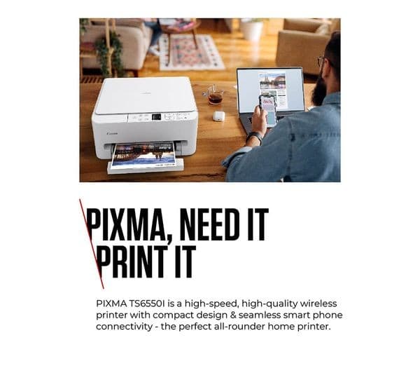 CANON PIXMA TS6550i All-in-One Wireless Inkjet Printer - Image 3