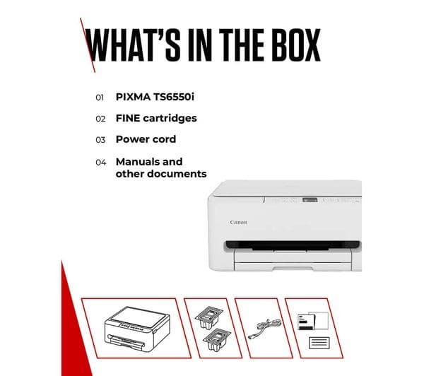 CANON PIXMA TS6550i All-in-One Wireless Inkjet Printer - Image 7