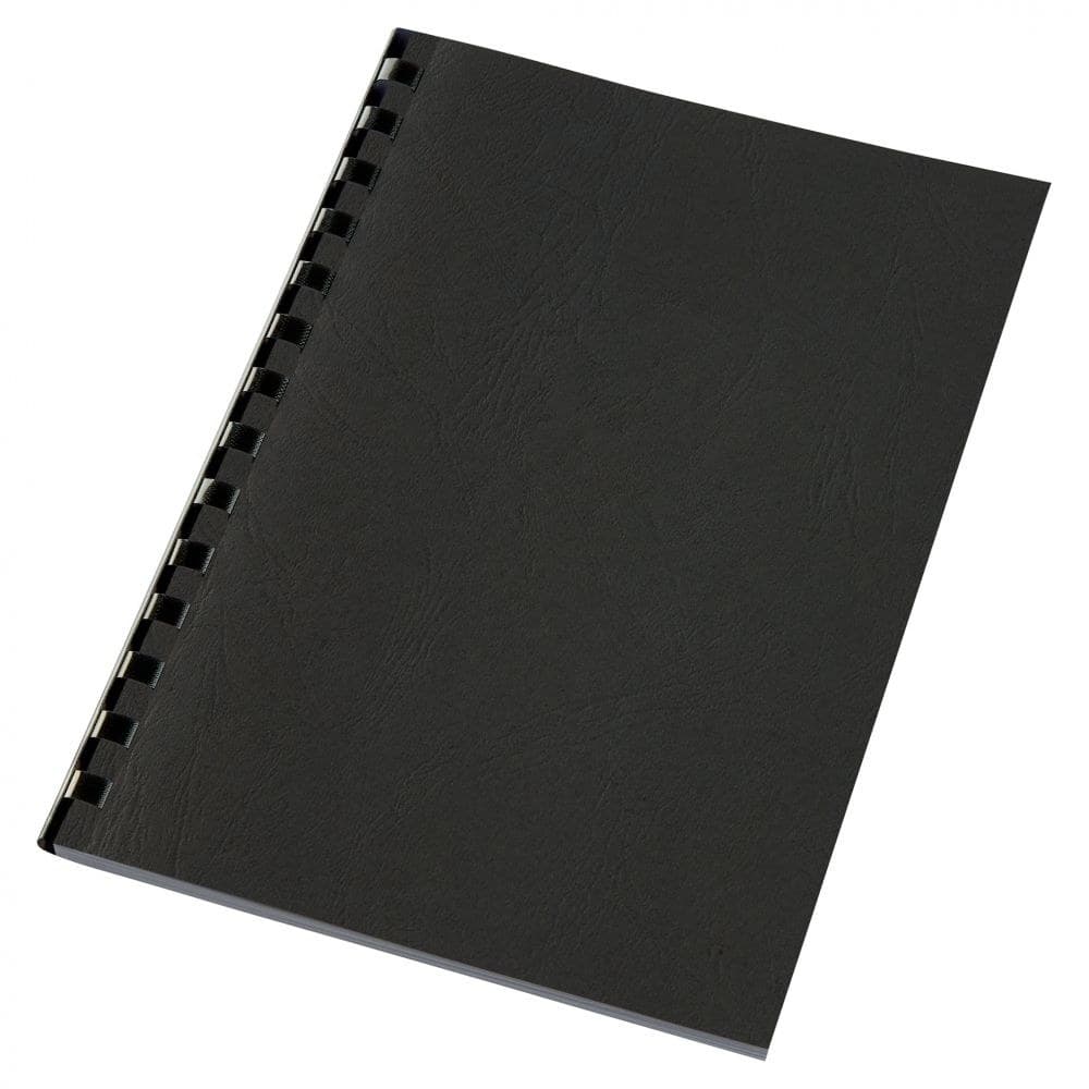 GBC 4400017 Black Leathergrain Binding Covers - Image 1