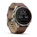 GARMIN fēnix 9 Pro inReach 47mm AMOLED GPS Smartwatch Titanium Sapphire LTE Satellite 64GB - Walnut Leather thumbnail 3