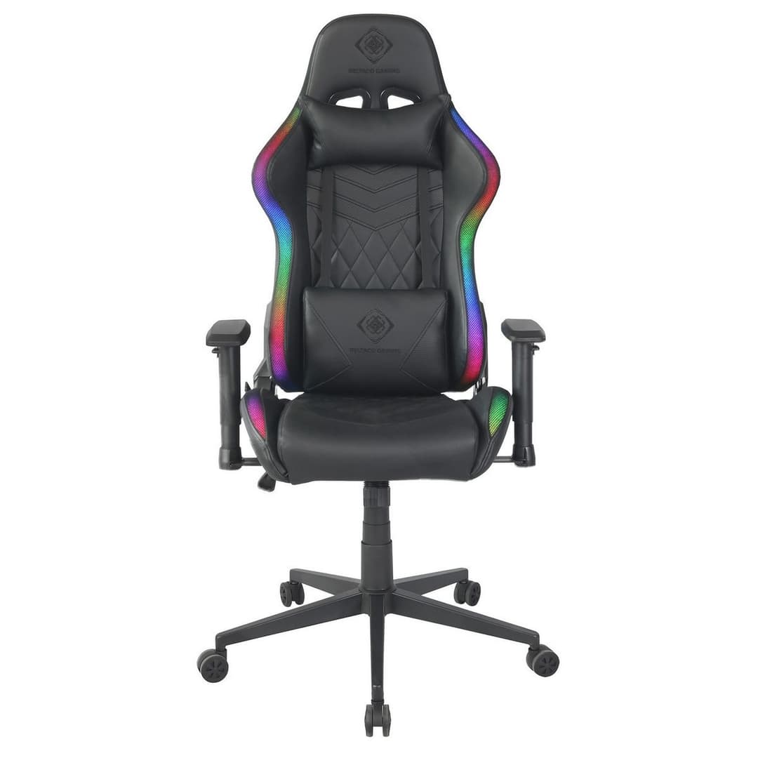 Deltaco RGB Faux Leather Gaming Chair - Black - Image 2