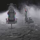 Deltaco RGB Faux Leather Gaming Chair - Black thumbnail 6