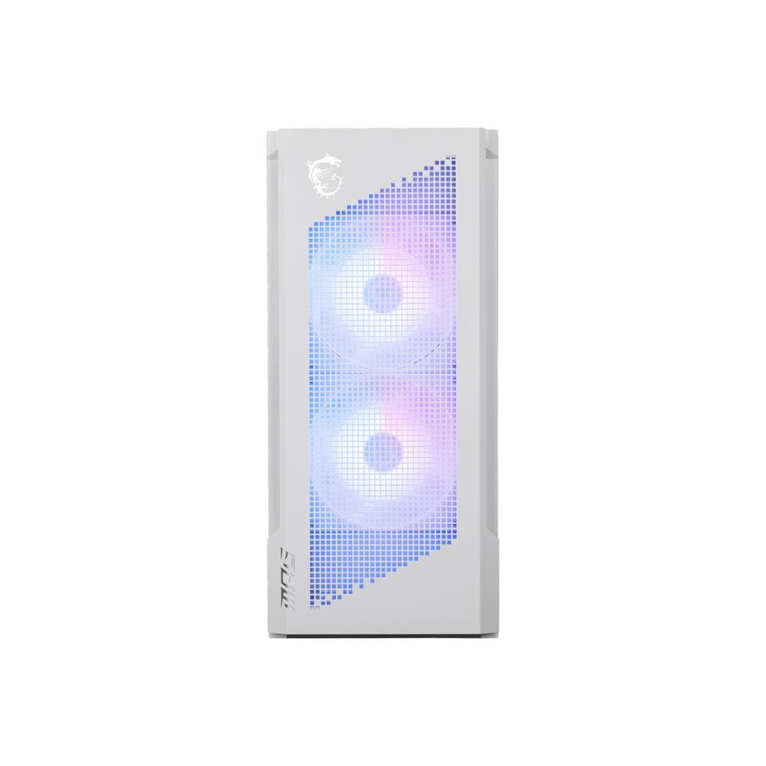 MSI MPG VELOX 300R AIRFLOW PZ Tempered Glass Mid Tower PC Case  - White - Image 2