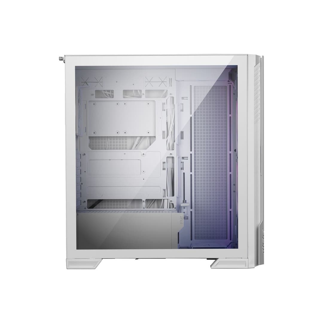MSI MPG VELOX 300R AIRFLOW PZ Tempered Glass Mid Tower PC Case  - White - Image 7