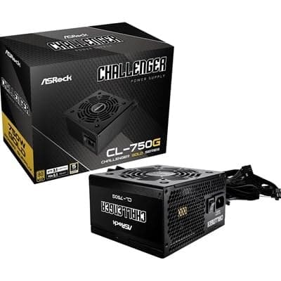 ASRock Challenger CL-750G 750W 80 PLUS Gold Fully Wired ATX 3.1 PSU - Image 1