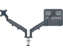 LEITZ Ergo Space Saving Dual Arm Tilt & Swivel 17-32" Monitor and 13-17" Laptop Desk Mount thumbnail 1